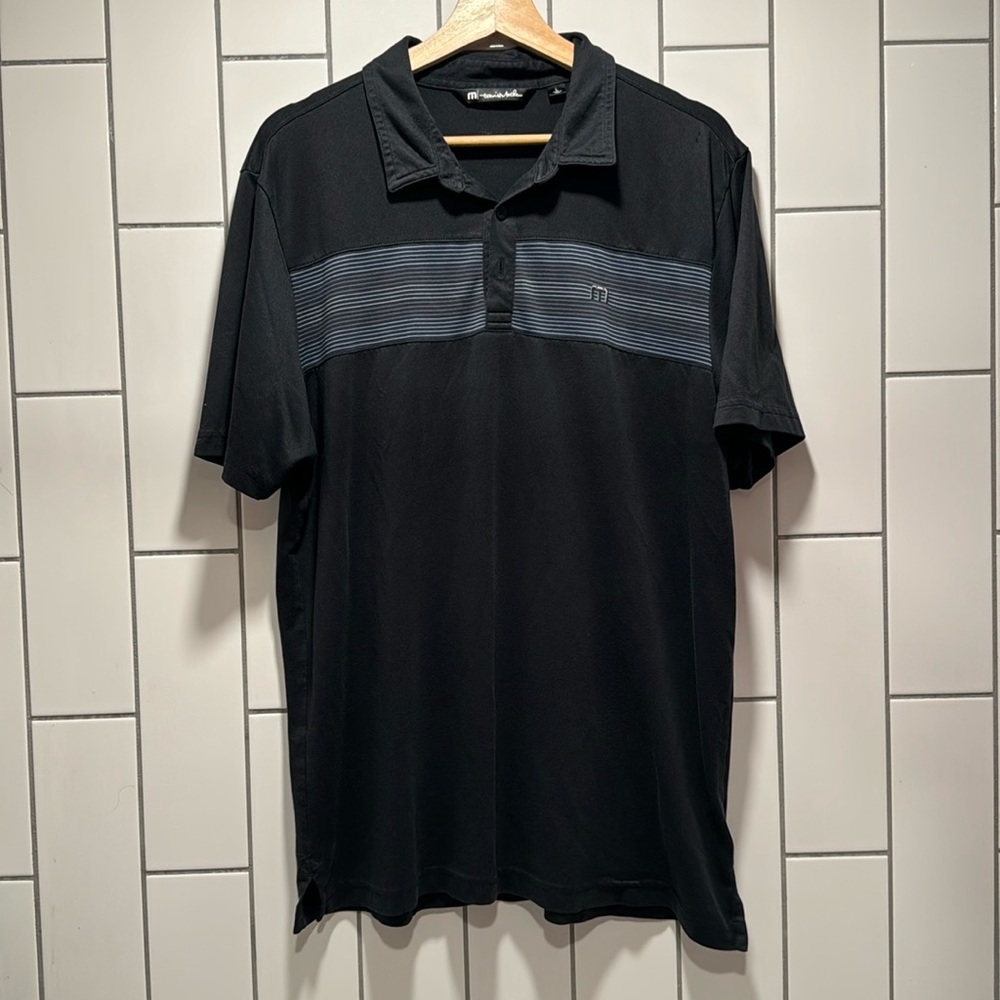 Travis Mathew Performance GolfTec Golf Polo Shirt Size L